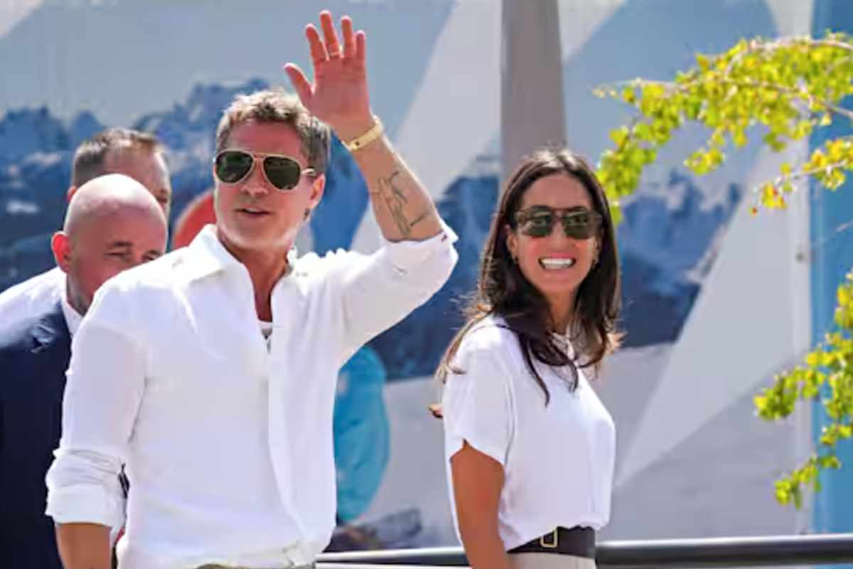 Brad Pitt con la fidanzata Ines