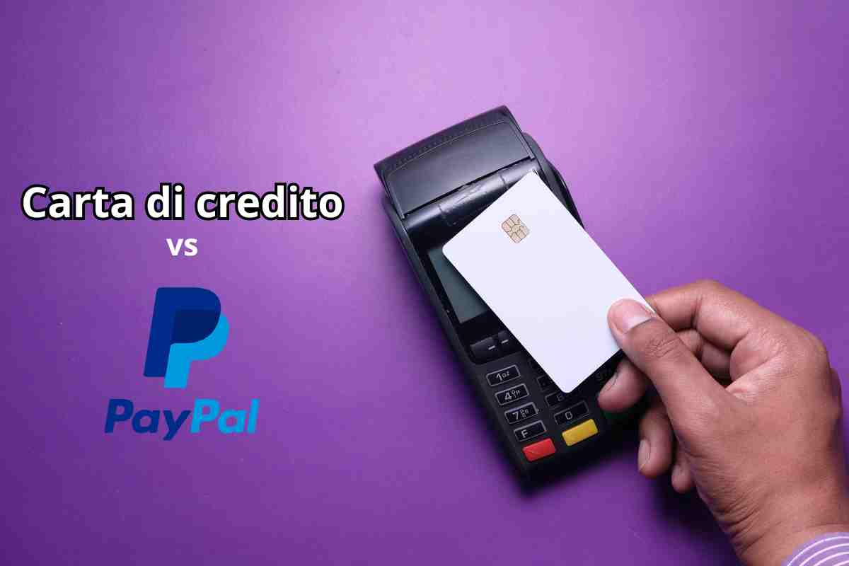 carta di credito o paypal